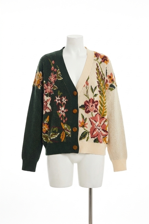 FARM RIO Sweaters - NEW FARM RIO long sleeves knit cardigan in nature sand